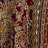 Royal Purple And Cherry Red Embroidered Lehenga with Paisley